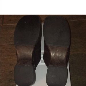 CHANEL Shoes - Chanel Brown Suede Mules CHANEL Shoes - Chanel Brown Suede Mules